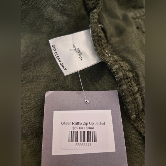 Veveret Ruffled Utility Jacket NWT - Picture 6 of 6